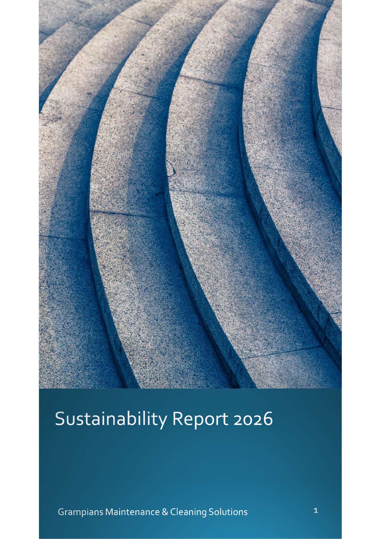 Cover of the Grampians Maintenance & Cleaning Solutions Sustainability Report 2026